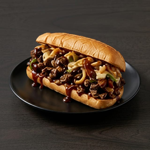 Royal Flush Cheesesteak.