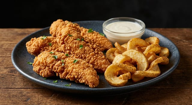Three Card Chicken Tenders.