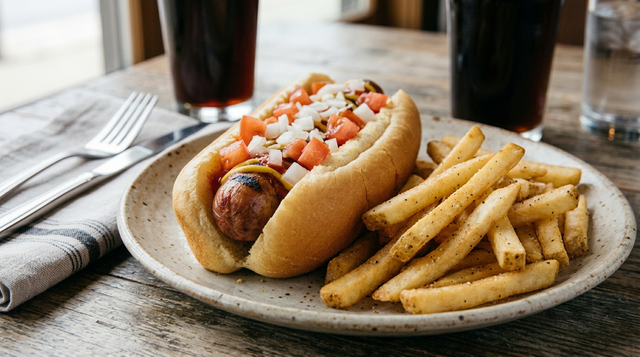 Small Blind Hot Dog.